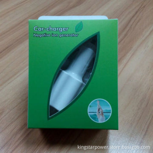 Oxygen Bar Ionizer Auto Car Freshener Air Purifier USB Mobile Phone Charger